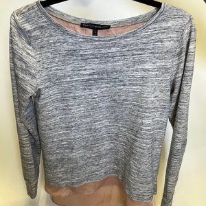 White House Black Market Layered Mixed-Media Sweater Size Small